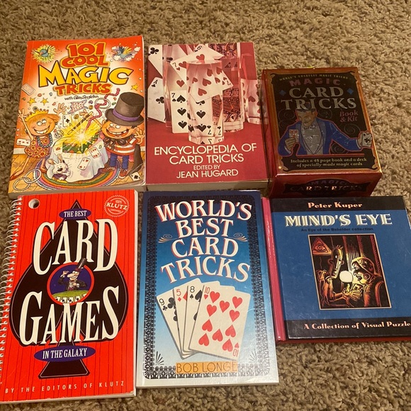 Games 6 Card Gametrick Magic Trick Books Visual Puzzle Book Poshmark